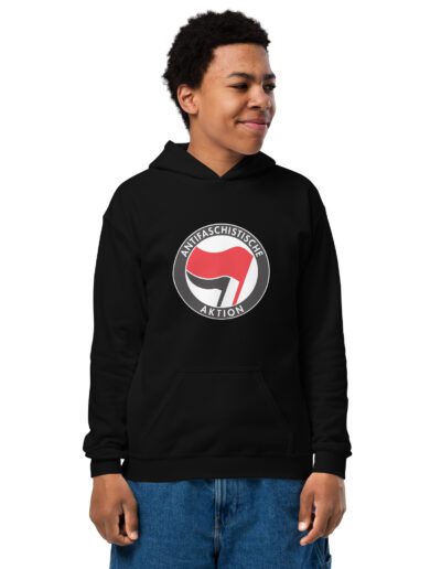 Antifa Antifaschistische Aktion Flag Kids Heavy Blend Hoodie