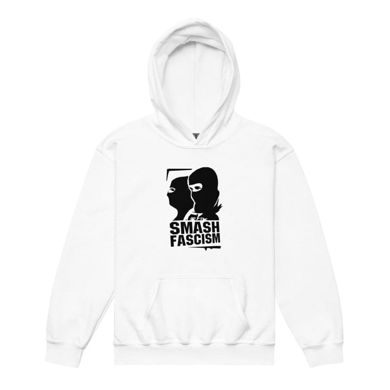 Smash Fascism Antifa Kids Heavy Blend Hoodie
