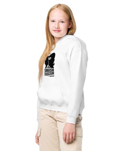 Smash Fascism Antifa Kids Heavy Blend Hoodie