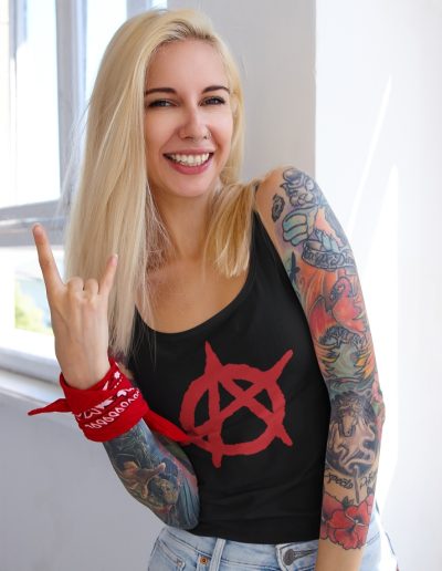 Anarchy Red Anarchist Symbol Unisex Tank Top Vest