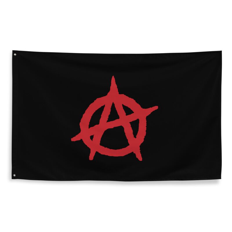 Anarchy Red Anarchist Symbol Flag