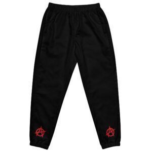 Anarchy Red Anarchist Symbol Unisex Joggers Tracksuit Bottoms