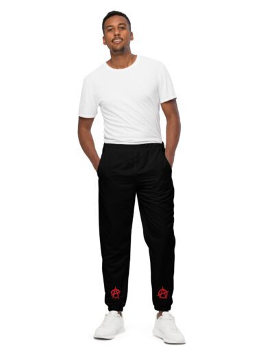 Anarchy Red Anarchist Symbol Unisex Joggers Tracksuit Bottoms