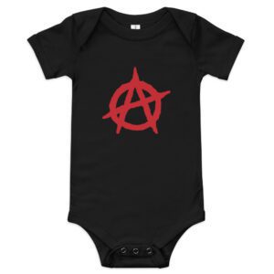 Anarchy Red Anarchist Symbol Baby One Piece