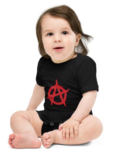 Anarchy Red Anarchist Symbol Baby One Piece