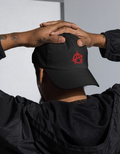 Anarchy Red Anarchist Symbol Dad Hat