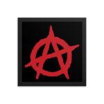 Anarchy Red Anarchist Symbol Framed Poster