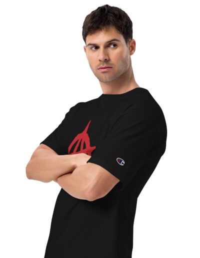 Anarchy Red Anarchist Symbol Men's Champion T-Shirt