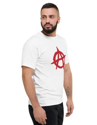 Anarchy Red Anarchist Symbol Men's Champion T-Shirt