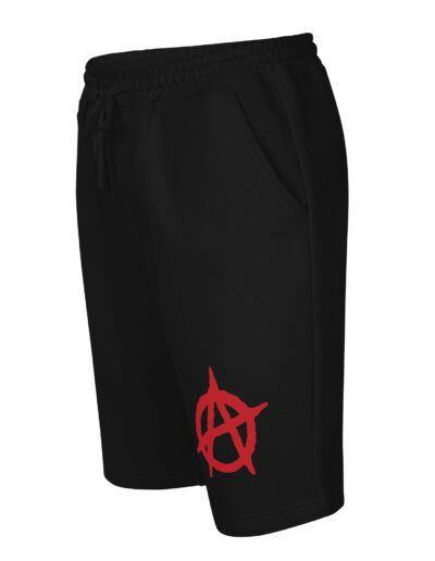 Anarchy Red Anarchist Symbol Men's Fleece Shorts