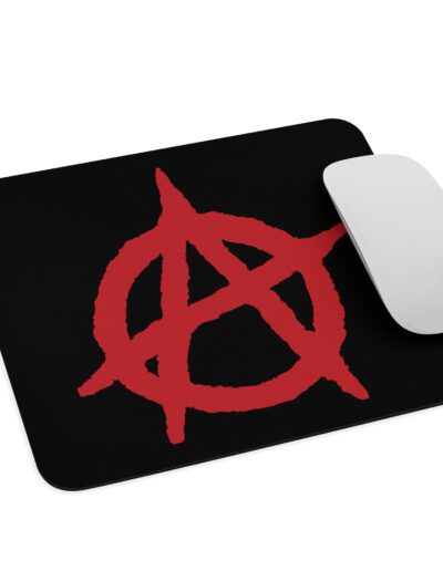 Anarchy Red Anarchist Symbol Mouse Pad