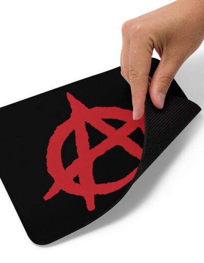 Anarchy Red Anarchist Symbol Mouse Pad