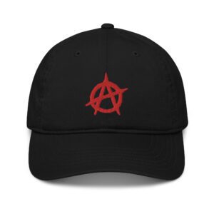 Anarchy Red Anarchist Symbol Organic Dad Hat