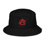 Anarchy Red Anarchist Symbol Organic Bucket Hat