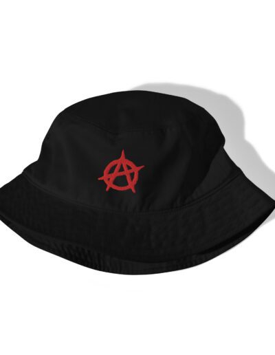 Anarchy Red Anarchist Symbol Organic Bucket Hat