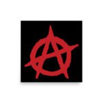 Anarchy Red Anarchist Symbol Photo Paper Poster