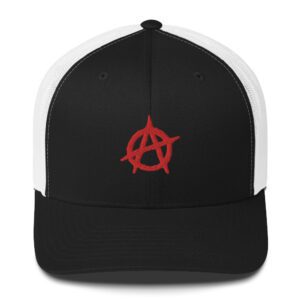 Anarchy Red Anarchist Symbol Trucker Cap