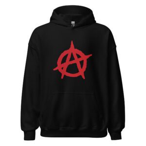 Anarchy Red Anarchist Symbol Unisex Hoodie