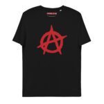Anarchy Red Anarchist Symbol Unisex Organic Cotton T-shirt