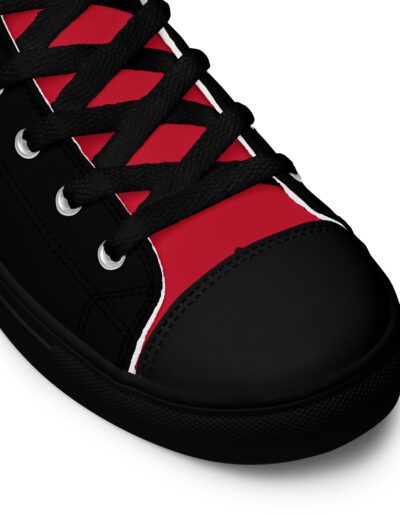 Anarchy Red Anarchist Symbol Women’s High Top Canvas Shoes