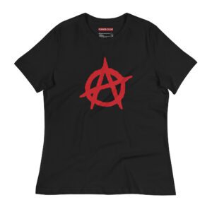 Anarchy Red Anarchist Symbol Women's Relaxed T-Shirt