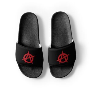 Anarchy Red Anarchist Symbol Women's Slides