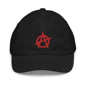 Anarchy Red Anarchist Symbol Kids Baseball Cap