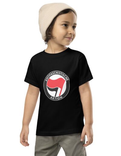 Antifa Antifaschistische Aktion Flag Toddler T-shirt