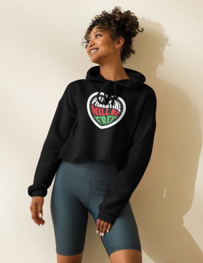 Palestine Will Be Free Crop Hoodie