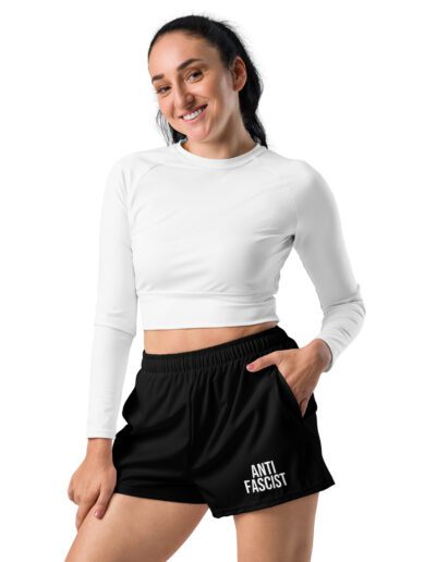 Anti-Fascist Women's Recycled Shorts