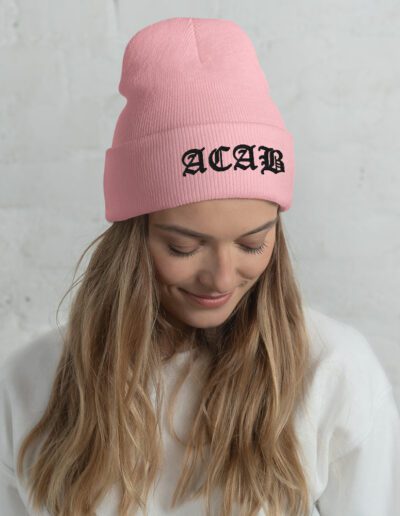 ACAB All Cops Are Bastards Cuffed Beanie