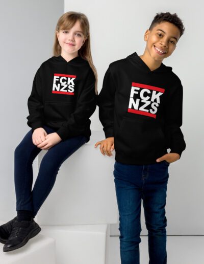 FCK NZS Antifa Kids Fleece Hoodie