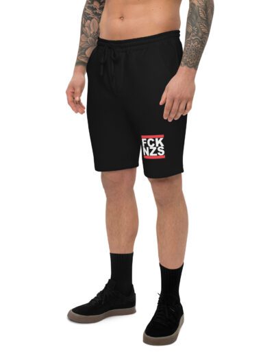 FCK NZS Fuck Nazis Men's Fleece Shorts