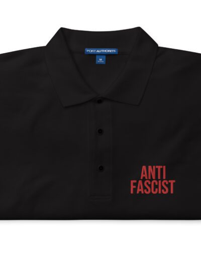 Anti-Fascist Red Men's Premium Polo