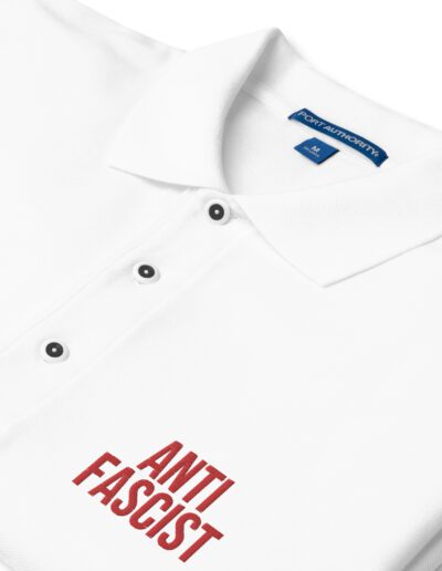 Anti-Fascist Red Men's Premium Polo