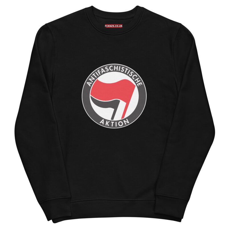 Antifa Antifaschistische Aktion Flag Unisex Organic Sweatshirt