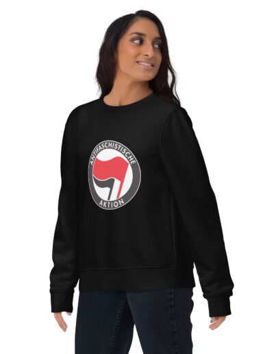 Antifa Antifaschistische Aktion Flag Unisex Organic Sweatshirt