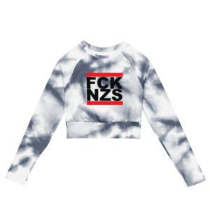 FCK NZS Tie Dye Recycled Long-sleeve Crop Top
