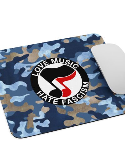 Love Music Hate Fascism Mouse Pad