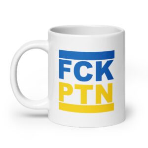 CK PTN Fuck Putin Ukraine Flag Mug
