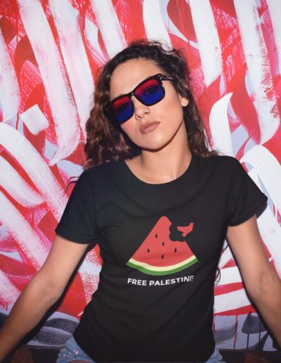 Free Palestine Watermelon Unisex Organic T-shirt