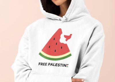 Free Palestine Watermelon Unisex Hoodie