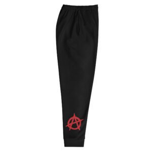 Anarchy Red Anarchist Symbol Men's Joggers Tracksuit Bottoms