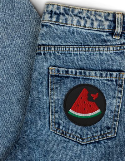 Free Palestine Watermelon Embroidered Patch
