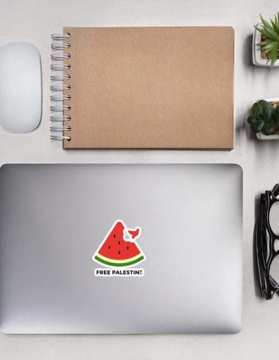 Free Palestine Watermelon Bubble-free Stickers