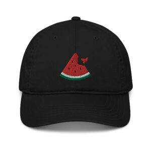 Free Palestine Watermelon Organic Dad Hat