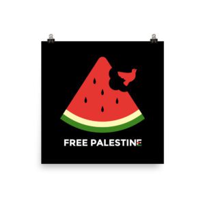 Free Palestine Watermelon Photo Paper Poster