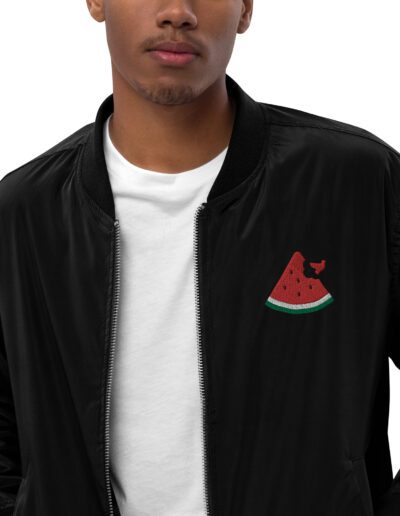 Free Palestine Watermelon Premium Recycled Bomber Jacket