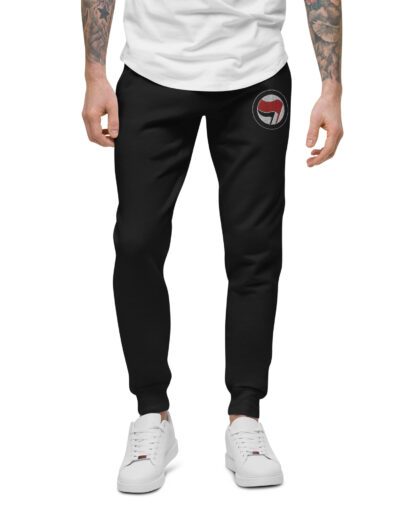 Antifa Antifaschistische Aktion Flag Unisex Fleece Joggers Tracksuit Bottoms