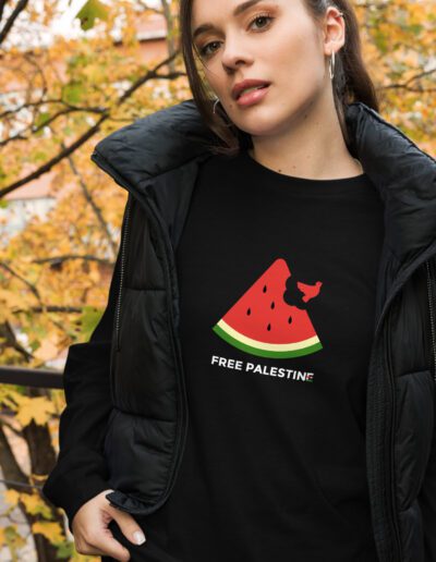 Free Palestine Watermelon Unisex Long Sleeve T-shirt